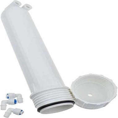 OPZET INDIA RO Membrane Housing for Most of The Water Filters with 3 Pieces Elbow Connector Within, White