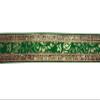 Utkarsh WG0037 Green and Golden Color Saree Border with Lace Gota Patti Design Machine Made Embroidery Lace Border with 2 Inch Width and 9 Mtr Long Lace Reel view 2
