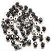 The Design Cart Black Round Glass Stones with Hook (38 ss / 8 mm) (1 Gross) - for Jewellery Making, Embroidery, Apparels, Beading, Art and Craft view 1
