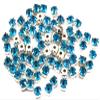 The Design Cart Sky Blue Round Glass Stones with Hook (38 ss / 8 mm) (1 Gross) - for Jewellery Making, Embroidery, Apparels, Beading, Art and Craft view 2