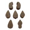 ANHANDICRAFTS Wooden Printing Stamp |Wooden Printing Blocks | Textile Printing Blocks | Block Printing Stamp |Stamp for Printing | (Size: 3 to 2 inches Set of 7 pcs) view 2