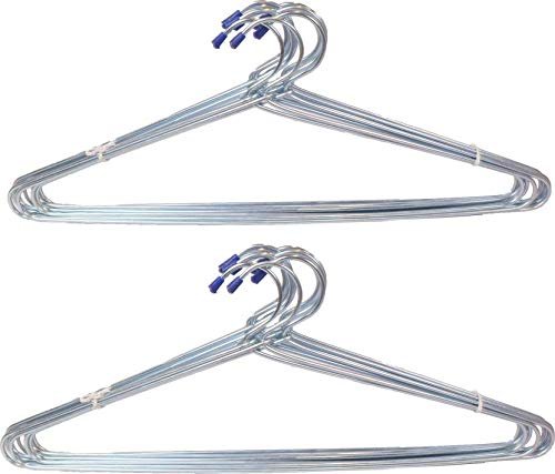 Sinal Ultra Slim Heavy Duty Multipurpose Stainless Steel Standard Cloth Hangers for Wardrobes (Pack of 24)