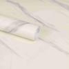 KREEPO White Granite Look Marble Gloss Film Vinyl Self Adhesive Counter Top Peel and Stick Door Wardrobe Desktop PVC Wall Papers Wall Decal (CV)384 12''x200''inch view 2