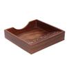 UniqueKrafts Carved Wooden Tissue Paper Holder - 7 x 7 Inch Napkin Holder for Table - Elegant Dining Table Accessories - Decorative and Functional Wooden Napkin Stand view 3
