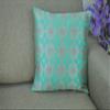 VIREO Art Silk Cushion Cover with Zipper (Multicolour, 12X12-inch) Set of 5 view 3