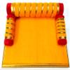 Woollen Wood Vrindavan Laddu Gopal Sofa Bed (Peach) view 1