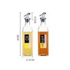 Baskety Glass Oil and Vinegar Cruet Transparent Seasoning Bottle for Dining Table, Kitchen Dispenser - 500ml (Pack of 2) view 3