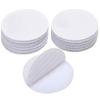 DIY Crafts 16mm - Round 50 - Pack, White, 50 Pcs Upgrade Round Hook Loop Self Adhesive Tape Mounting Sticky Double-Side Mounting Fasten Tape Interlocking Tape for(16mm - Round 50 - Pack, White) view 1