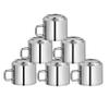 Kitchen Delli Stainless Steel Tea And Coffee Cup - 6 Pieces, Silver, 125 ml view 1