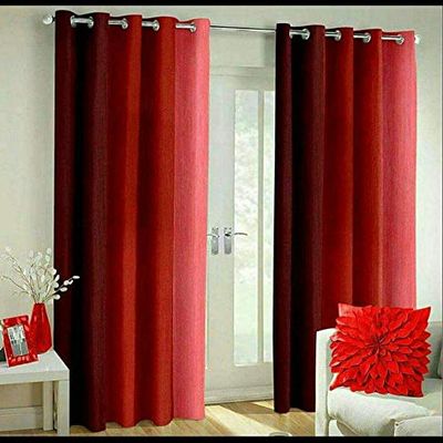 Inira Trendz Patta Modern Eyelet Window 2 Piece (Multicolour, 4x5ft)
