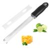 Baskety Lemon Zester & Cheese Grater 13 Inch Stainless Steel Zester with Protective Cover Ginger, Garlic, Fruits & Vegetables (Black) view 1