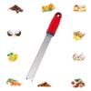 Baskety Lemon Zester & Cheese Grater 13 Inch Stainless Steel Zester with Protective Cover Ginger, Garlic, Fruits & Vegetables (Red) view 1