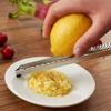 Baskety Lemon Zester & Cheese Grater 13 Inch Stainless Steel Zester with Protective Cover Ginger, Garlic, Fruits & Vegetables (Red) view 4