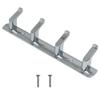 VOLO Premium 4 Pin Chrome/Glossy Cloth Hanger, Wall Door Hooks Rail for Hanging Clothes, Bathroom Towel Hook Set. view 1