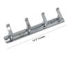 VOLO Premium 4 Pin Chrome/Glossy Cloth Hanger, Wall Door Hooks Rail for Hanging Clothes, Bathroom Towel Hook Set. view 2