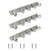 VOLO Premium 5 Pin Chrome/Glossy Cloth Hanger, Wall Door Hooks Rail for Hanging Clothes, Bathroom Towel Hook Set. (Pack of 3) view 1