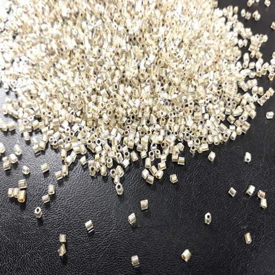 The Design Cart Golden Inside Colour 2 Cut Seed Beads for Jewellery Making, Embroidery, Beading, Art and Craft Supplies (13/0-1.7 mm / 450 Grams) Standard Quality