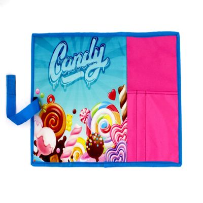 Shopaholic Printed Dinner Placemats/tablemats for Kids/Teenagers Available (Pink_Candy Lollypop)
