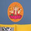 Paper Plane Design Lord Ganesha Ganpati ji 50 cm x 50 cm Wall Sticker Colourful for Diwali view 2