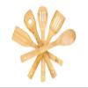 CLASSY TOUCH Bamboo Cooking, Serving Wooden Spoon 5 Piece Set with 1 Bonus Holder Wooden (Each 30 cm Long Approx) view 3