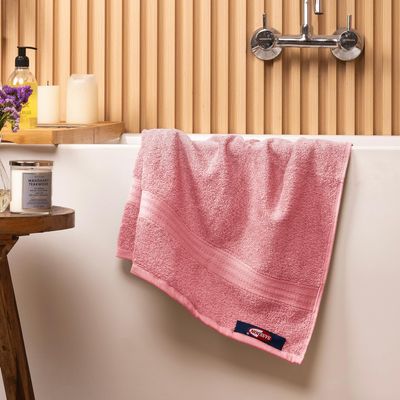 Sassoon Kama 100% Cotton XL Bath Towel in 450 GSM - Pink