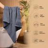 Sassoon Kama 100% Cotton Medium Bath Towel in 450 GSM- Denim view 4
