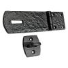Adonai Hardware Ahian Black Antique Iron Hasp & Staple - Black Powder Coated view 2