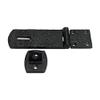 Adonai Hardware Ahian Black Antique Iron Hasp & Staple - Black Powder Coated view 3