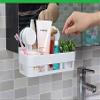 You God Sno-154 Plastic Inter Design Bathroom Kitchen Shelf Rack Shower Corner Caddy Basket with Wall Mounted Suction Cup (26 x 12 x 7 cm , Multicolour) - Set of 2 view 3