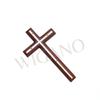 WIGANO Rosewood Jesus Christ Cross Crucifix Catholic Wall Mounted Hanging (Natural, Full - 9" x 5") view 3