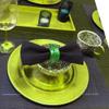 SKAVIJ Handmade Twisted Wire Mesh Napkin Rings Holders Decor Dinner Party Wedding Thanksgiving Christmas Gathering (Green 6pcs) view 3