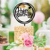 Sign World Inc Square Round Acrylic Happy Birthday Letter DIY Cupcake Cake Topper view 3
