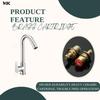 10x Swan Neck ST-9089Table Mounted Full 360 Degree Swivel Quarter Turn Brass Cartridge (Chrome Finish) view 4