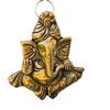 INSTOOK Decorative Lord Ganesha Brass Statue, Antique Gold Finish, Traditional Hindu Temple Design (5) view 1