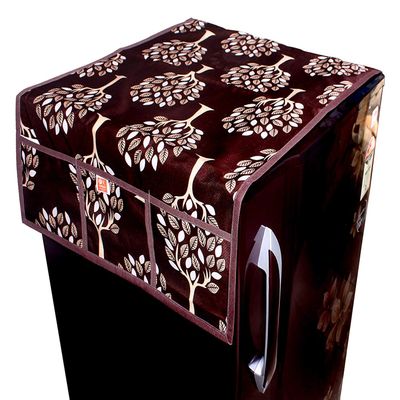 KANUSHI Industries Designer Fridge Top Cover (Brown)(FT-TR-MAR-01)