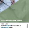 Encasa XO Mercerised Cotton Canvas Fabric, 100x150 cm Wide | Sold by The Metre, Cut to Length | Fabric for Cushions, Sofa Covers, Light Upholstery, Embroidery, Dress Material, Mint Green view 2