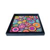Paper Plane Design Decorative Serving Trays Tray 9x9 (Black) for Dining Table Office and Home Decor view 2