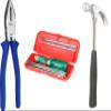 REALstf Multi Hand Tool Kit 8 Pc. - Combination Cutting Plier 8", Claw Hammer Steel Shaft 1/2 LB Hand Tool Kit, 6 Pc. Set of Screw Driver Kit Hand Tool Kit view 1