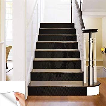 Gadgets Wrap Printed Gear In Dark Steps Sticker Removable Stair Sticker Floor Wall Decor Decals Sticker