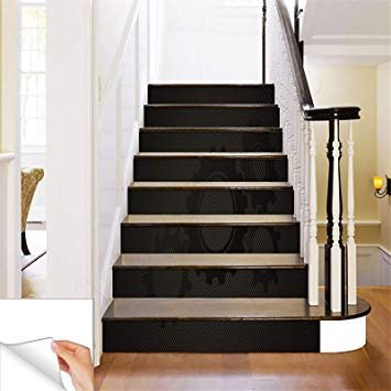 Gadgets Wrap Printed Gear In Dark Steps Sticker Removable Stair Sticker Floor Wall Decor Decals Sticker