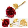 INTERNATIONAL GIFT Foil Rose Flower Present with Heart Photo Frame Love Shape Stand and Luxury Black Gift Box (Gold) view 4