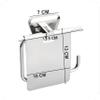 EASYHOME FURNISH Toilet Paper Holder for Bathroom Tissue Paper roll Holder Tissue Paper Hanger for Kitchen Bathroom Accessories (304 Stainless Steel,Chrome Finish,Anti-rust-342) view 4