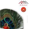 Rollyware Natural Peacock Feather More Pankh Fan Tails Original Full Length Laddu Gopal Handmade Morpankh Peacock Feather Dress, Pack of 2 view 3