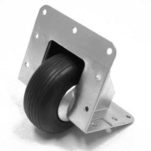 Penn Elcom Recessed Castor with 75mm (3") Black Wheel | Low-Profile Caster for Flight Cases & Racks | Smooth Rolling Recess-Mount Wheel | Ideal for Audio Gear, AV Cases, and Road Equipment