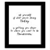 Tied Ribbons Ask Yourself if What You're Doing Today Printed Motivational Quotes Framed Poster for Wall (Multicolour, 25.9 x 34.5 cm) view 1