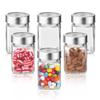 Treo By Milton Cube Storage Glass Jar, Set of 6, 310 ml Each, Transparent, BPA Free, Storage Jar, Kitchen Organizer, Modular, Multipurpose, Cookies Jar view 1