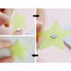Satya Vipal Plastic Luminous Fluorescent Glowing Night Sky Wall Sticker Radium Glow Stars Starry Sky (4 cm x 4 cm x 1 cm,Green, Set of 100) view 3