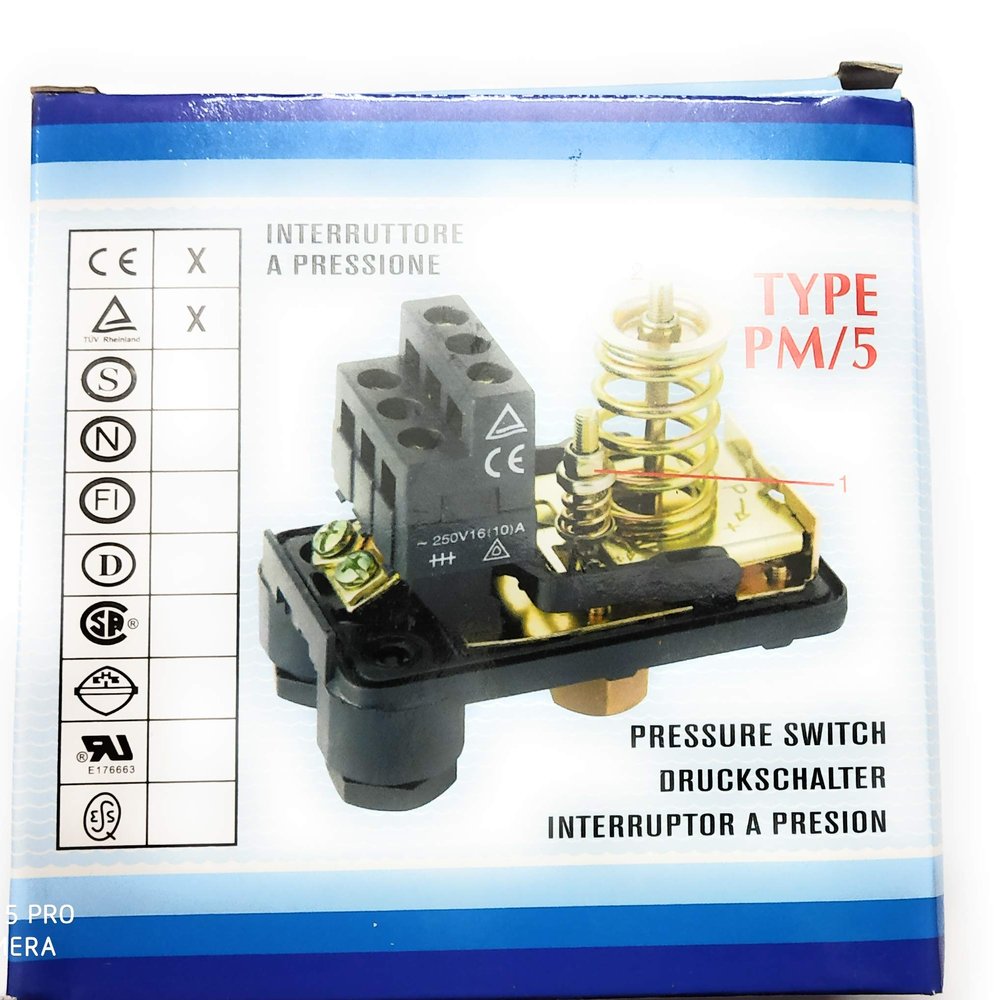 Amazor PRESSURE SWITCH PM5 (PM5) for pressure pump booster pump use for for brand pressure pump/booster pump