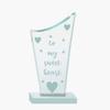 Paper Plane Design Valentines Day Gifts, Valentine Gift for Your Loved one, Crystal Mementos and Trophy for Couples Boyfriend Husband (Sweetheart) view 1