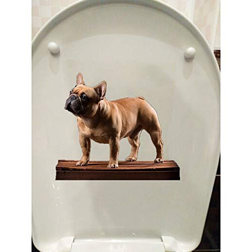 Gadgets Wrap 21.3 * 18.3Cm French Bulldog Animal Wall Decals Decoration Home Toilet Sticker T1-0316